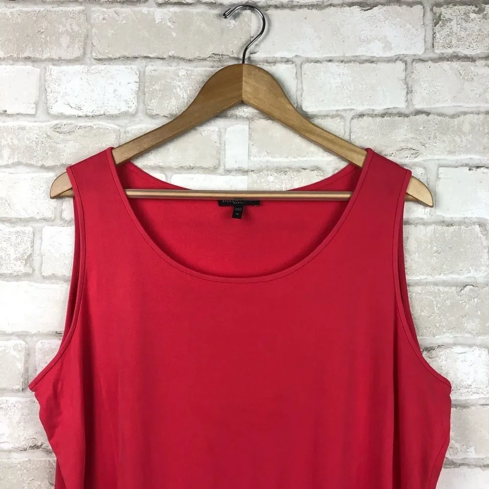 Eileen Fisher 100% Silk Sleeveless Blouse Size 1X - Picture 2 of 7
